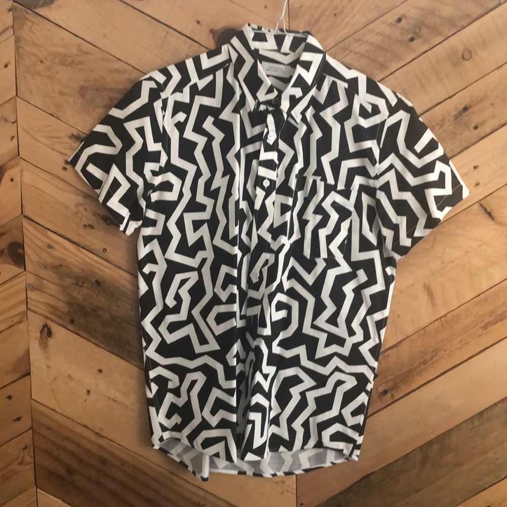 Men’s Short Sleeve button up shirt Saturdays NYC